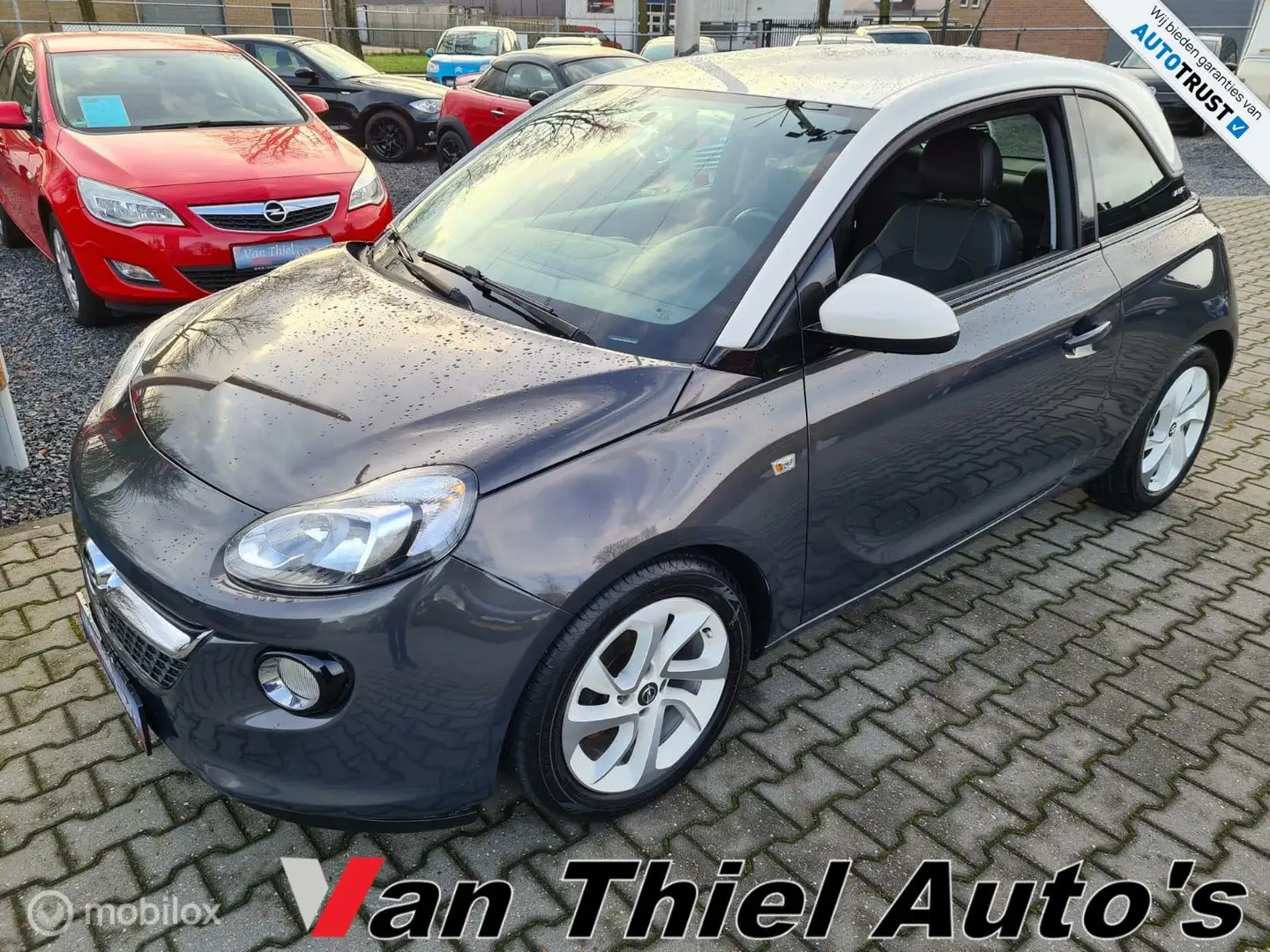 Opel Adam 1.4 Slam grootbeeldscherm half leder cruis Grijs - 1