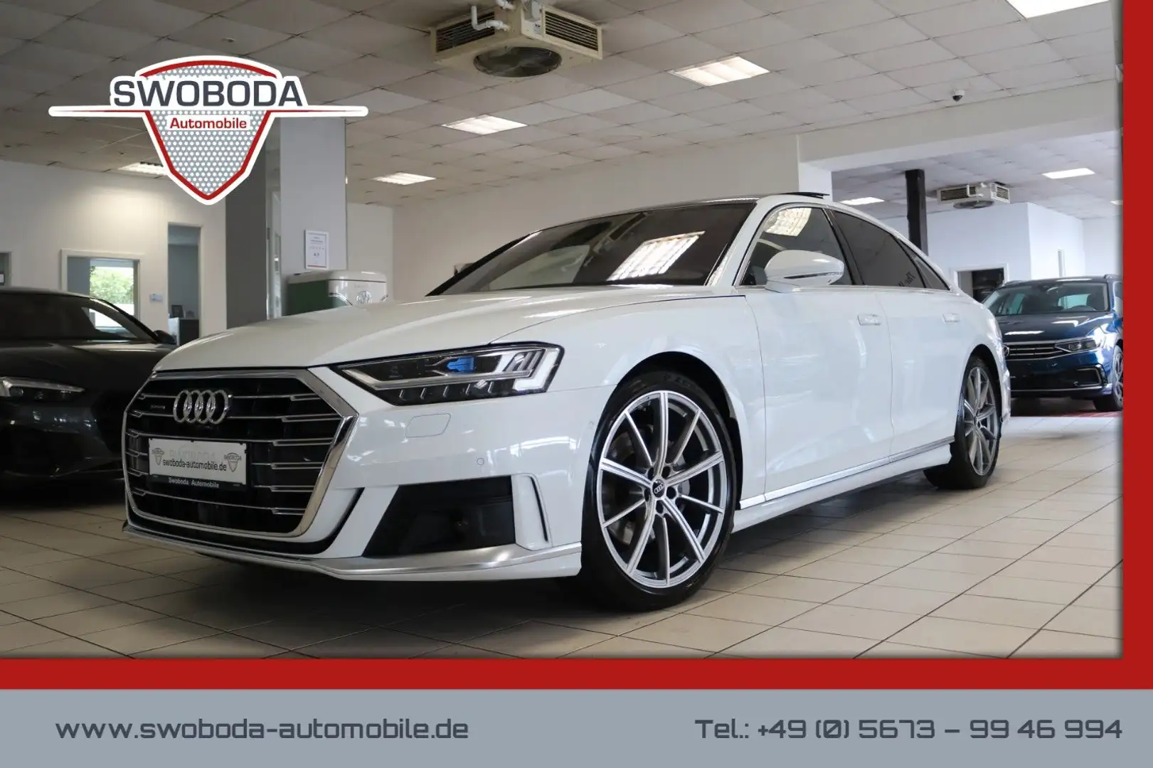 Audi A8 50 TDI quattro Luft AHK 360° Pano STHZ Laser Blanc - 1