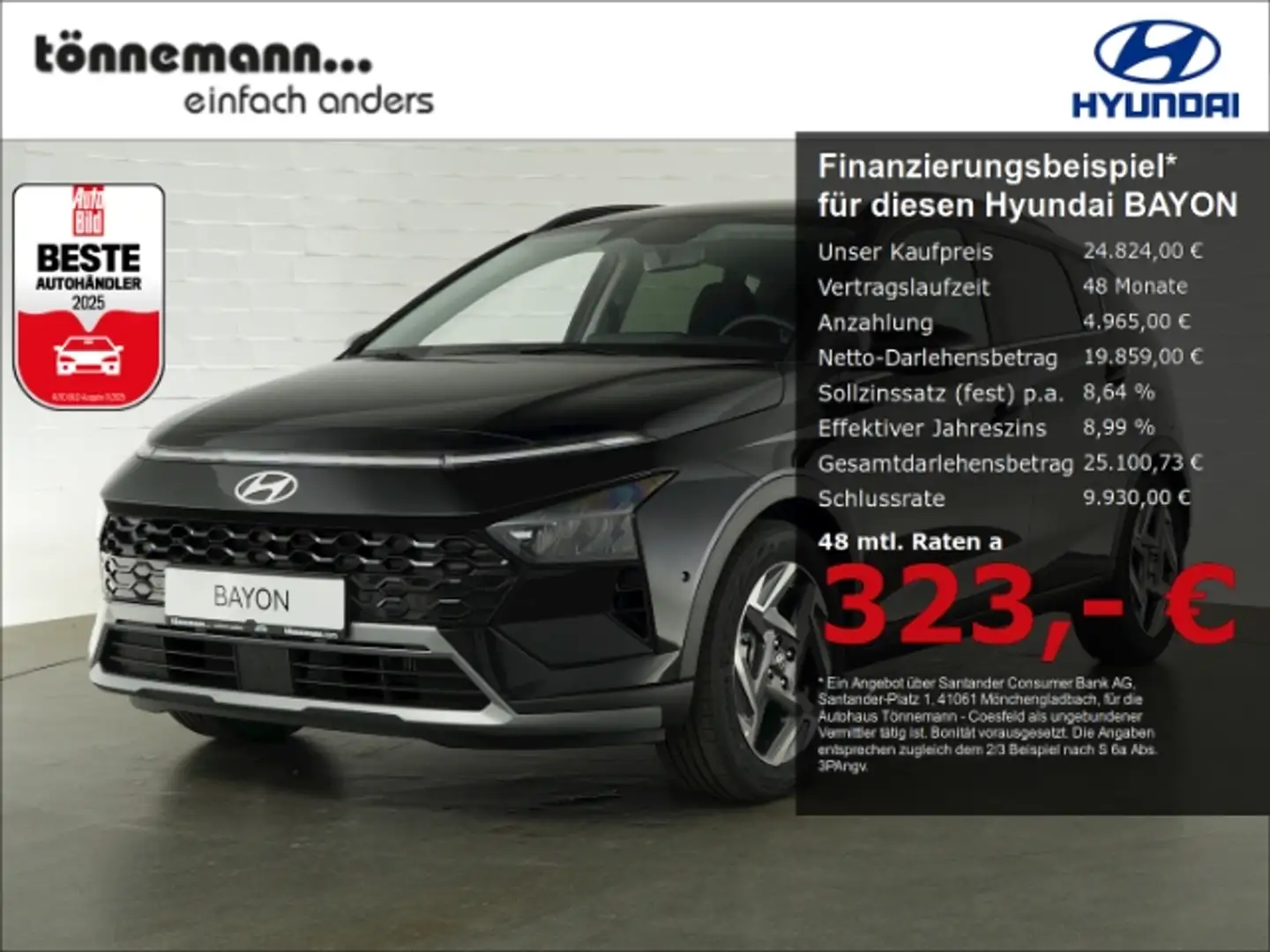 Hyundai BAYON FACELIFT T-GDI PRIME DCT+VOLL LED+NAVI+RÜCKFAHRKAM Noir - 1