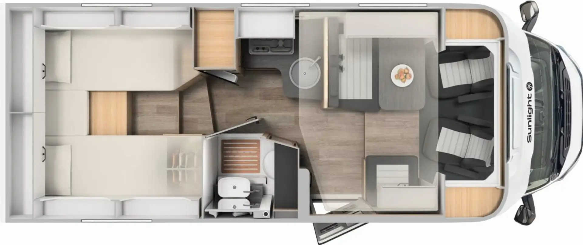 Sunlight Adventure T 66S T66S Aktion Van, Snow, Go Weiß - 2