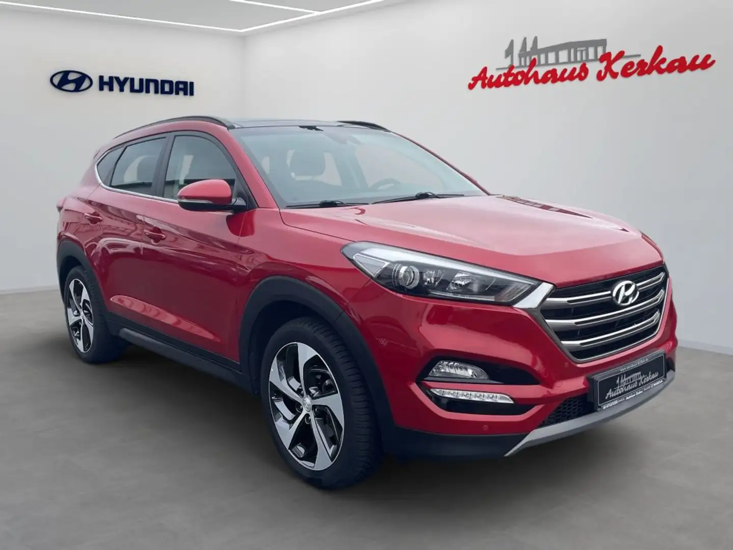 Hyundai TUCSON 1.6 Turbo 2WD Style*AHK*Leder*Pano*19 Rot - 2