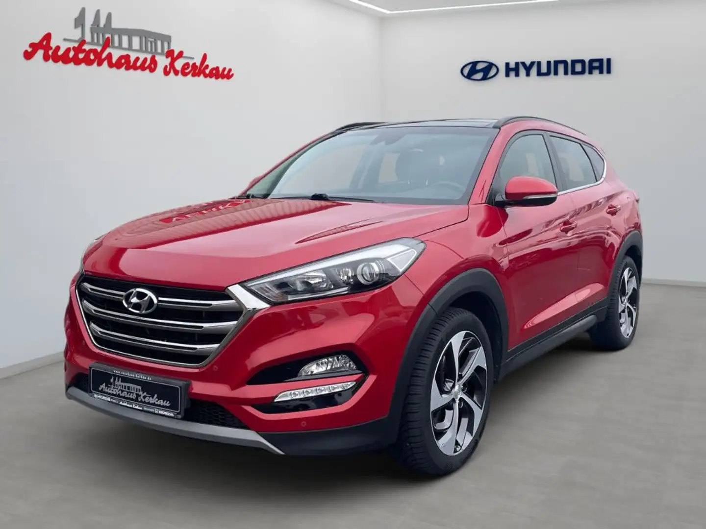 Hyundai TUCSON 1.6 Turbo 2WD Style*AHK*Leder*Pano*19 Rot - 1