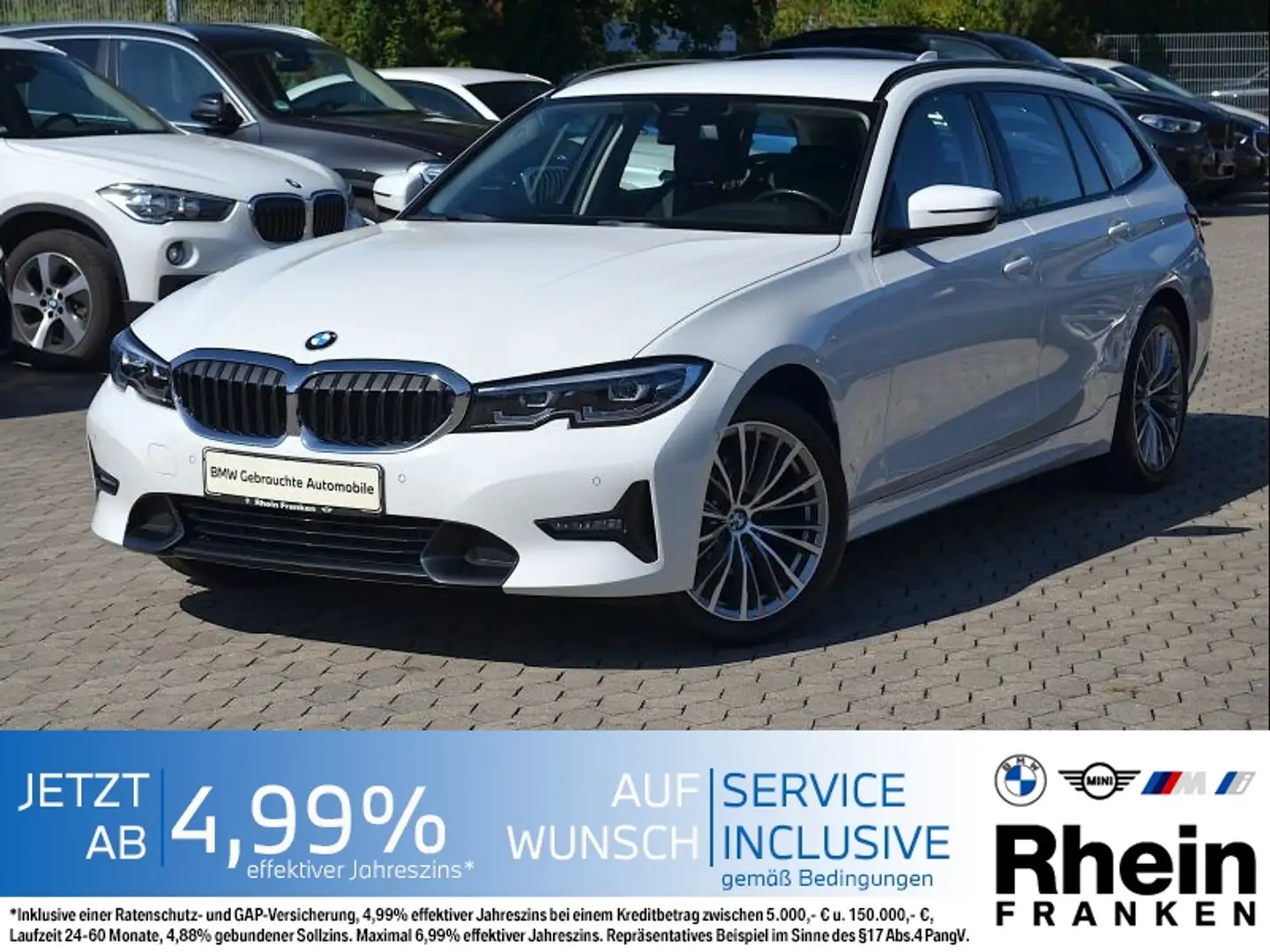 BMW 320 d xDrive Sport Line LiveCptProf.LED.Kam.HiFi Weiß - 1