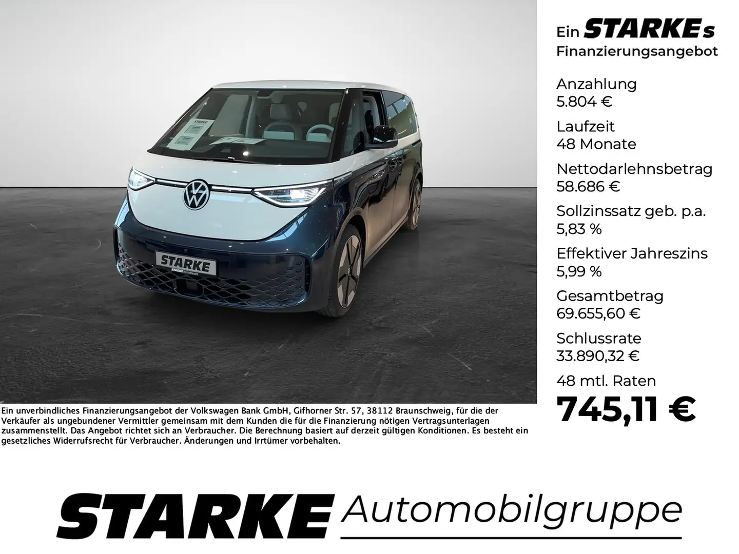 Volkswagen ID. Buzz Pro Blau - 1