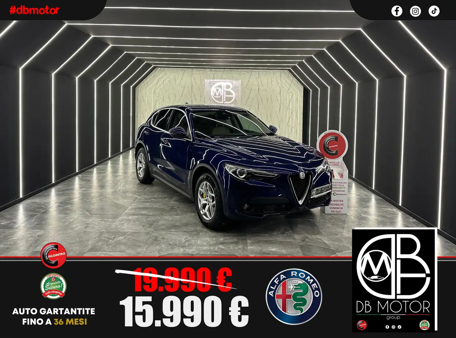 Alfa Romeo Stelvio Stelvio 2017 2.2 t Super Q4 180cv auto Blu/Azzurro - 1
