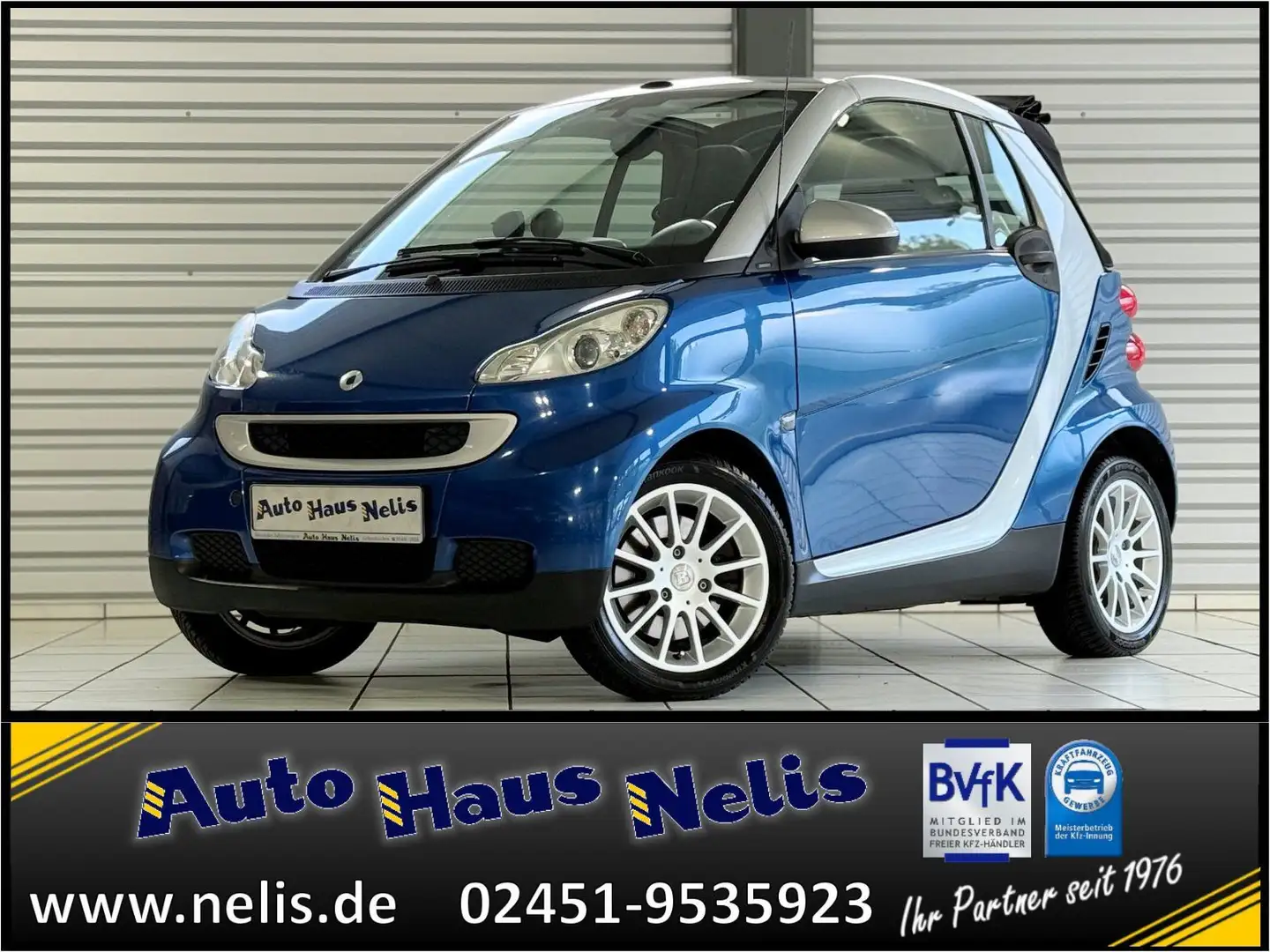 smart forTwo Cabrio Passion Klima 4Season Alu Blue - 1