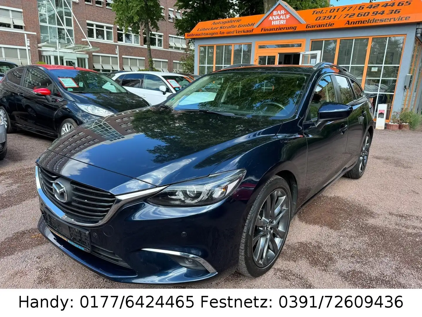 Mazda 6 2.2 SKYACTIV-D 2.HAND/LED/AUTOMATIK/NAVI/PDC/ Blau - 1