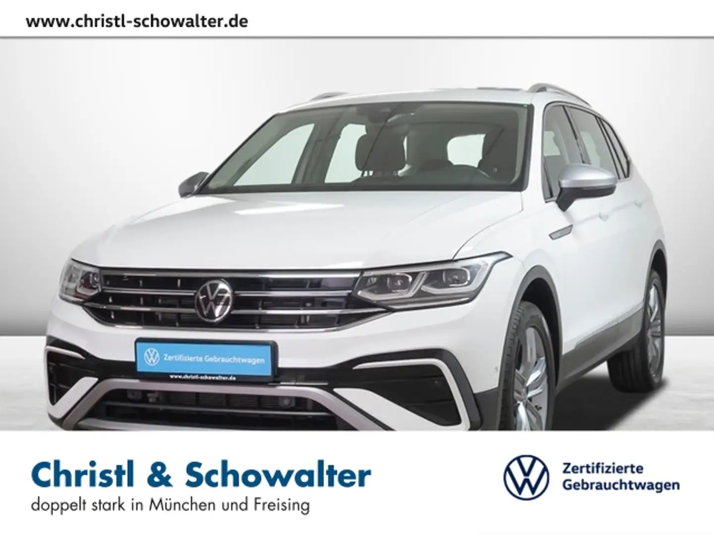 Volkswagen Tiguan Allspace 2.0 I TDI 4M Elegance AHK MATRIX Weiß - 1
