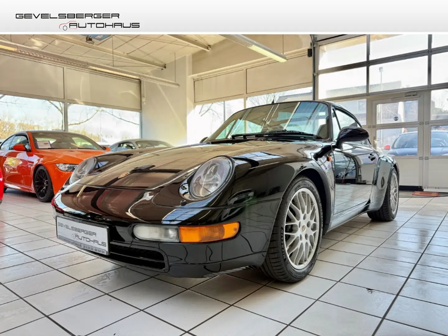 Porsche 993 Targa Nephritegrün Leder Deutsches Fahrzeug Schwarz - 1