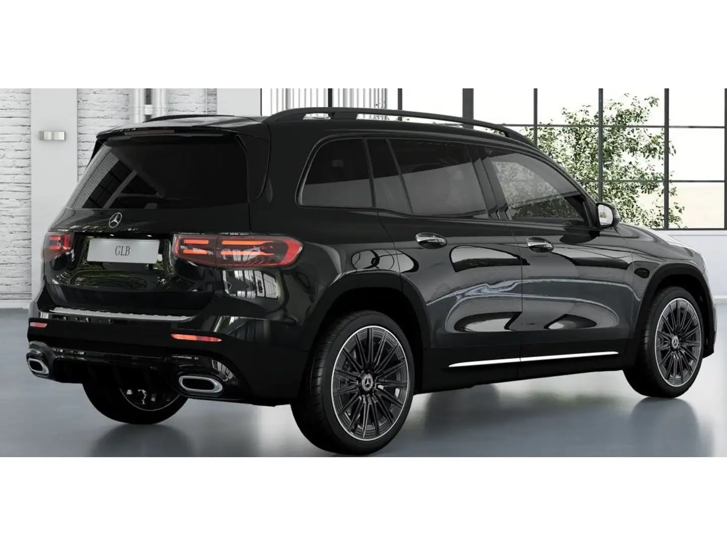 Mercedes-Benz GLB 220 4M AMG AHK/Pano/7Sitz/Totw/MBUX High/20" Negro - 2