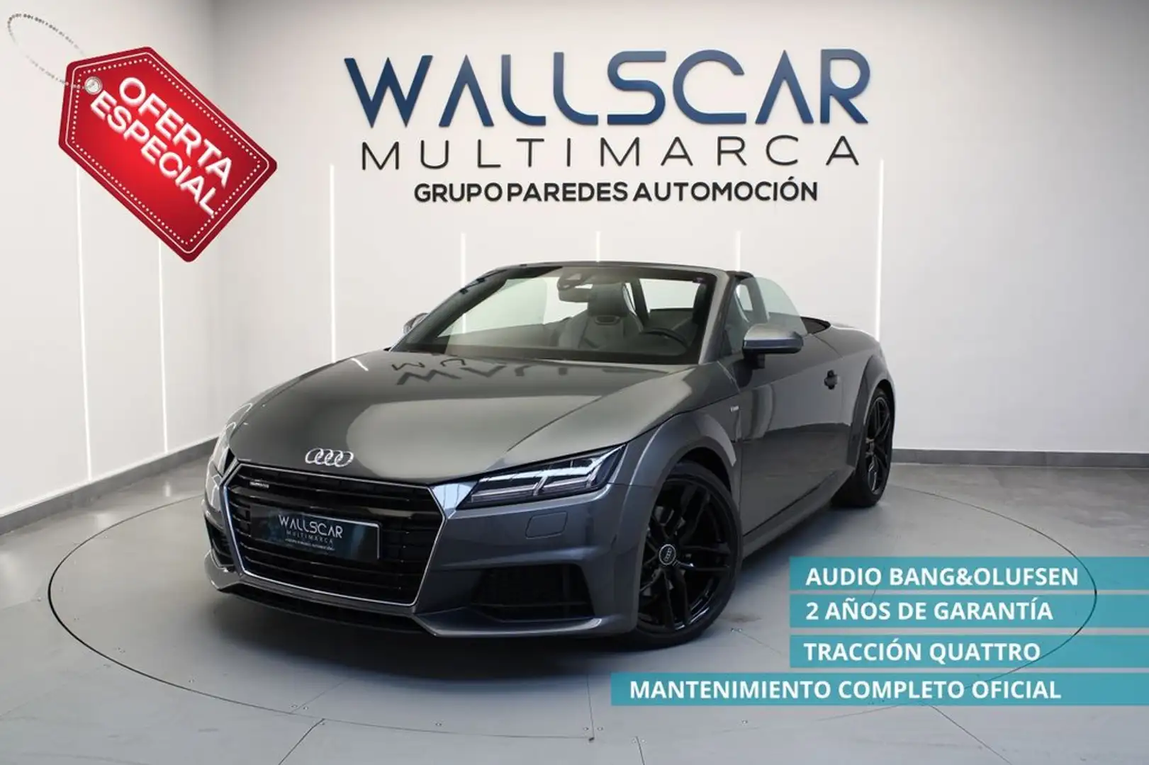 Audi TT Roadster 2.0 TFSI 230CV quattro S tronic Gris - 1