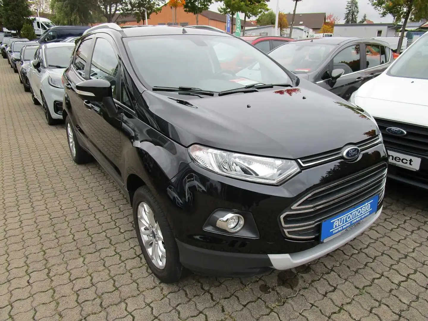 Ford EcoSport 1.0 EB Titanium/AHK/LMF/Tempo./Klimaauto. Zwart - 1