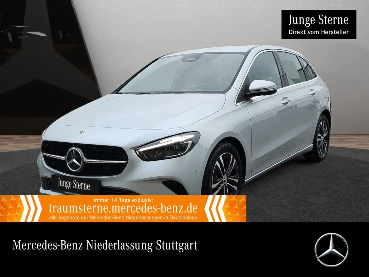 Mercedes-Benz B 200 d PROGRESSIVE+360°+AHK+LED+TOTW+8G Silber - 1
