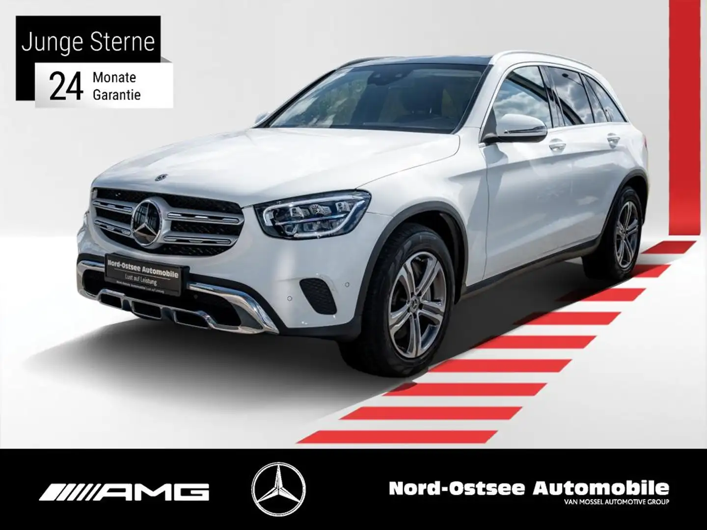 Mercedes-Benz GLC 300 e 4M KAMERA PANO AHK LED DISTR. MBUX ABC Weiß - 1