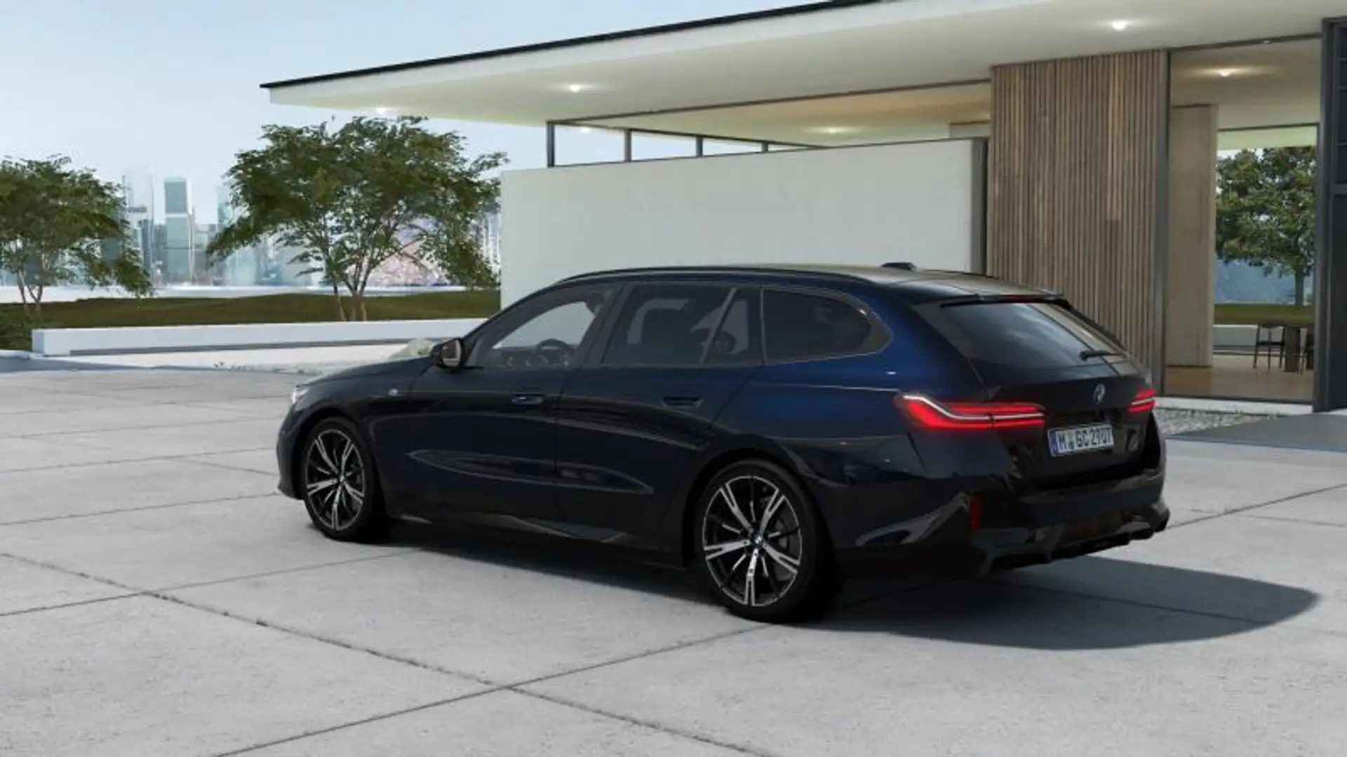 BMW 520 i Touring 48V sdrive MSport auto Zwart - 2