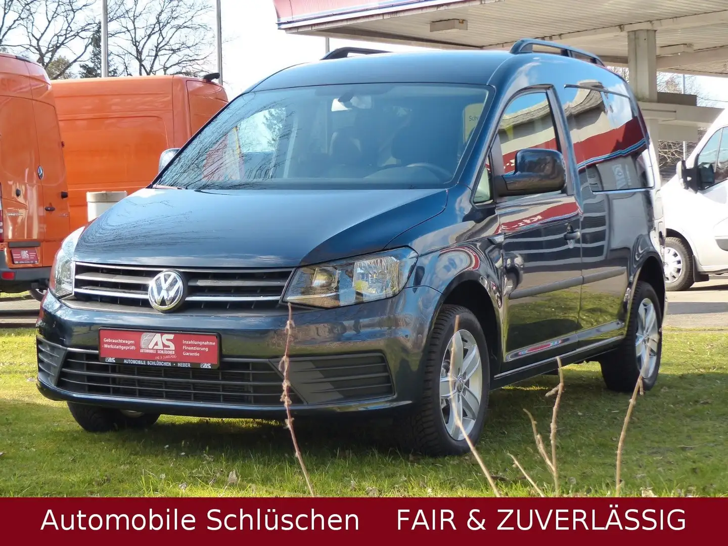 Volkswagen Caddy Klima 150 PS Navi SHZ Flügeltüren AHK Blau - 1