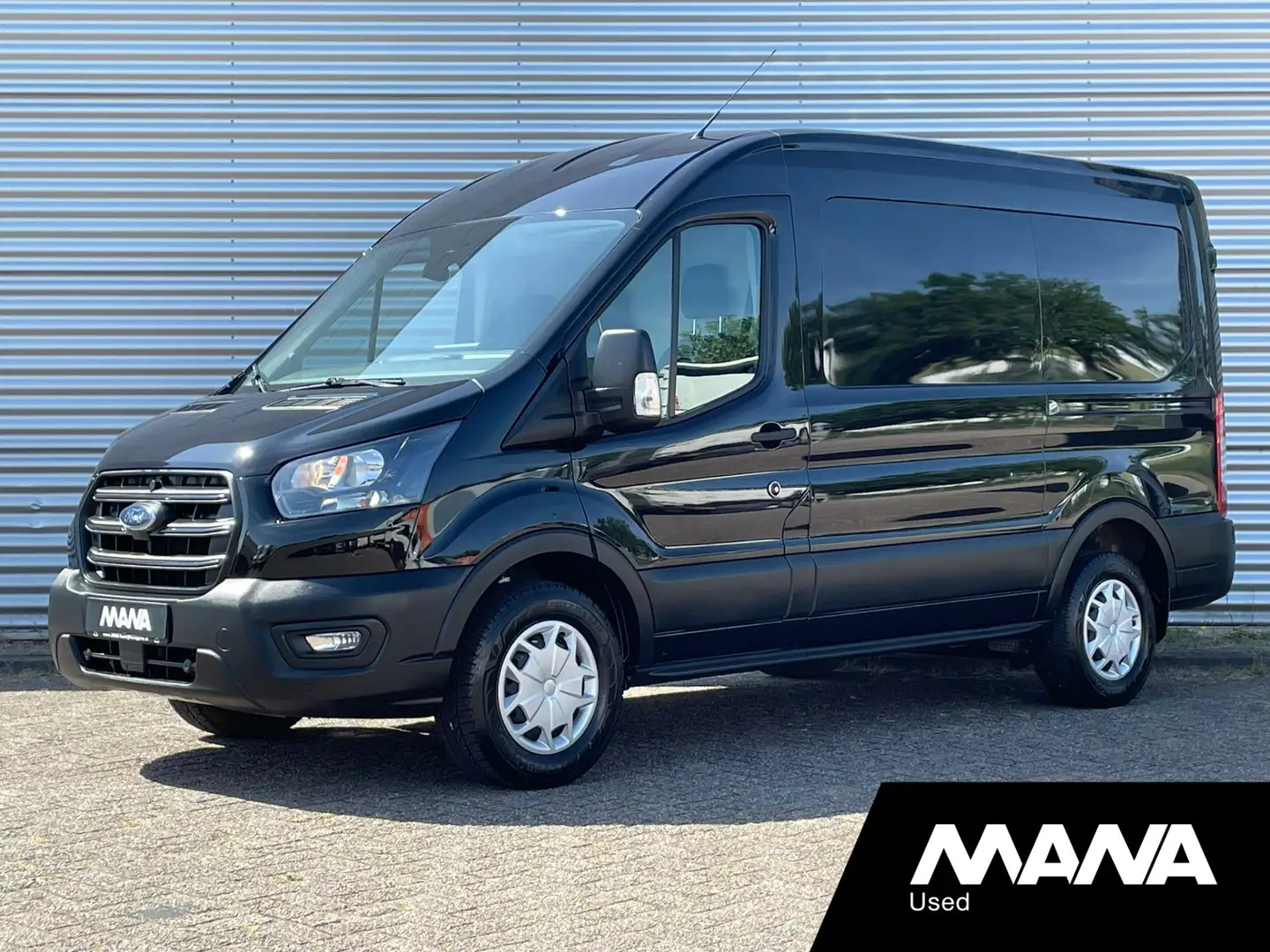 Ford Transit 350 MHEV 130PK L2H2 Groot multimedia Carplay Senso Zwart - 1