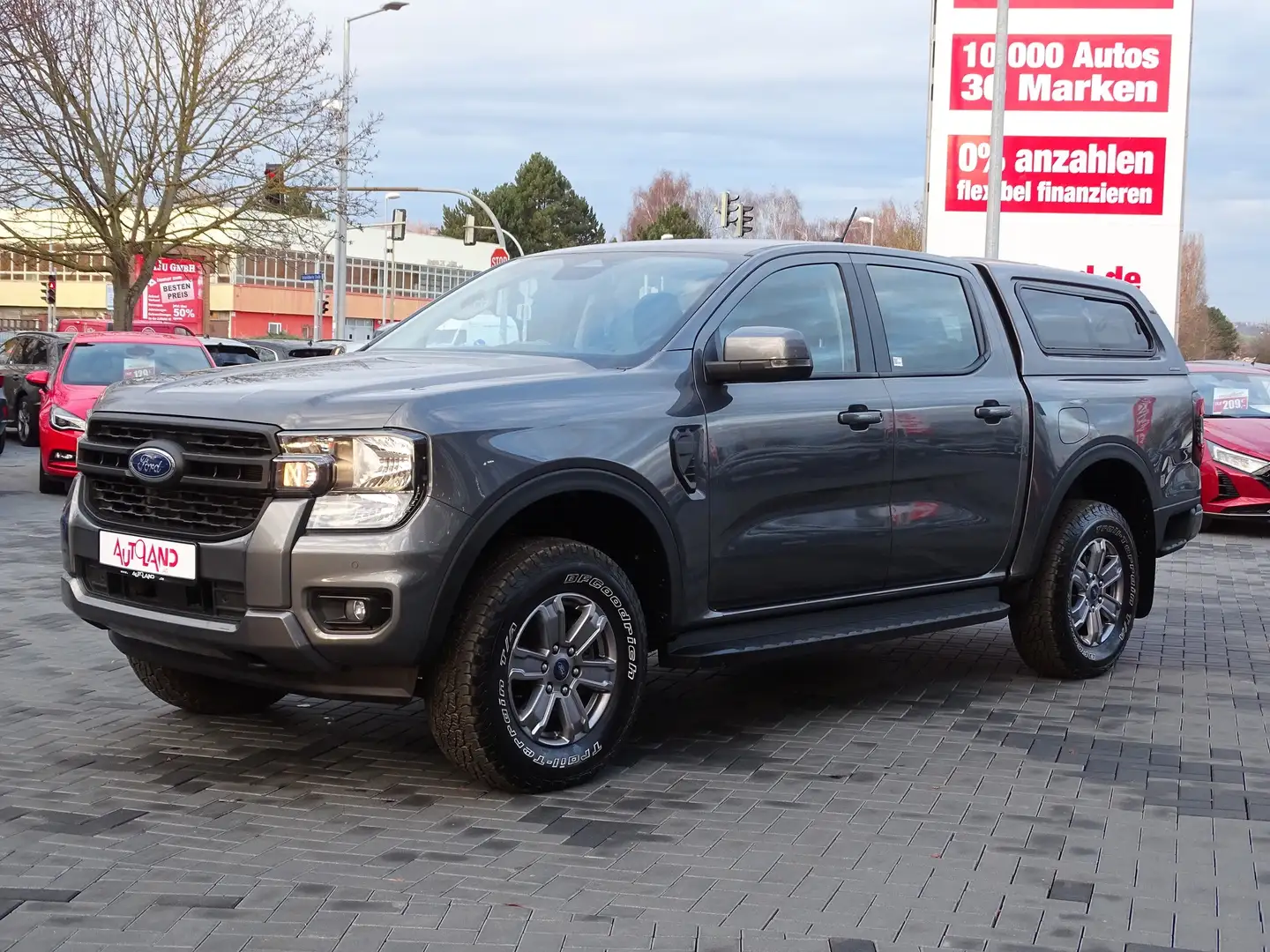 Ford Ranger XLT 2.0 4x4 Doppelkabine Navi AHK ACC DAB Grau - 2