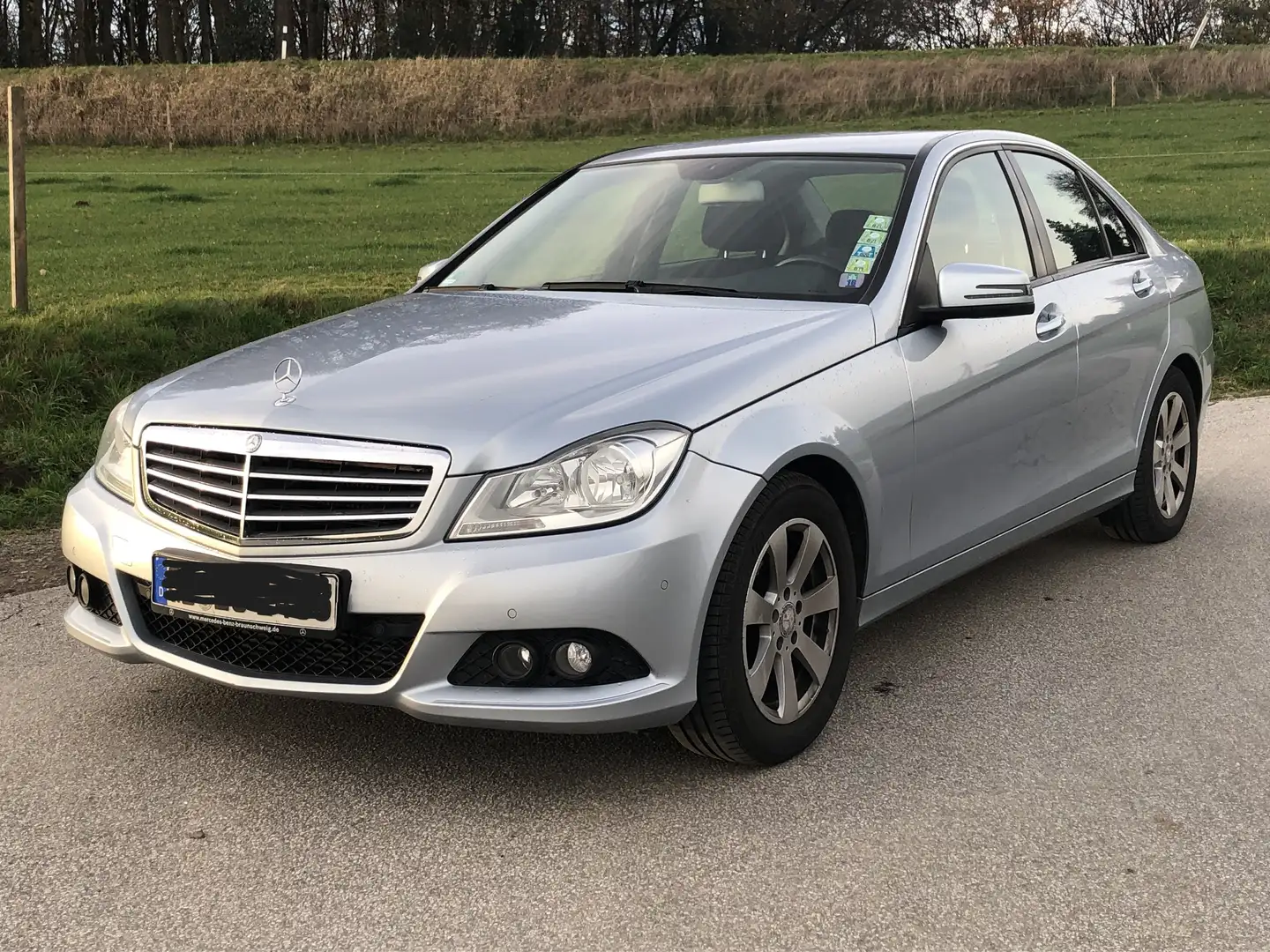 Mercedes-Benz C 200 CDI, AHK, Navi - RECHTE SEITE VERKRATZT Plateado - 1