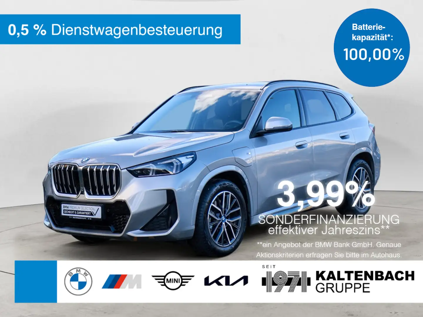 BMW X1 xDrive30e M-Sport AHK HUD 360° LED ACC H/K Silber - 1