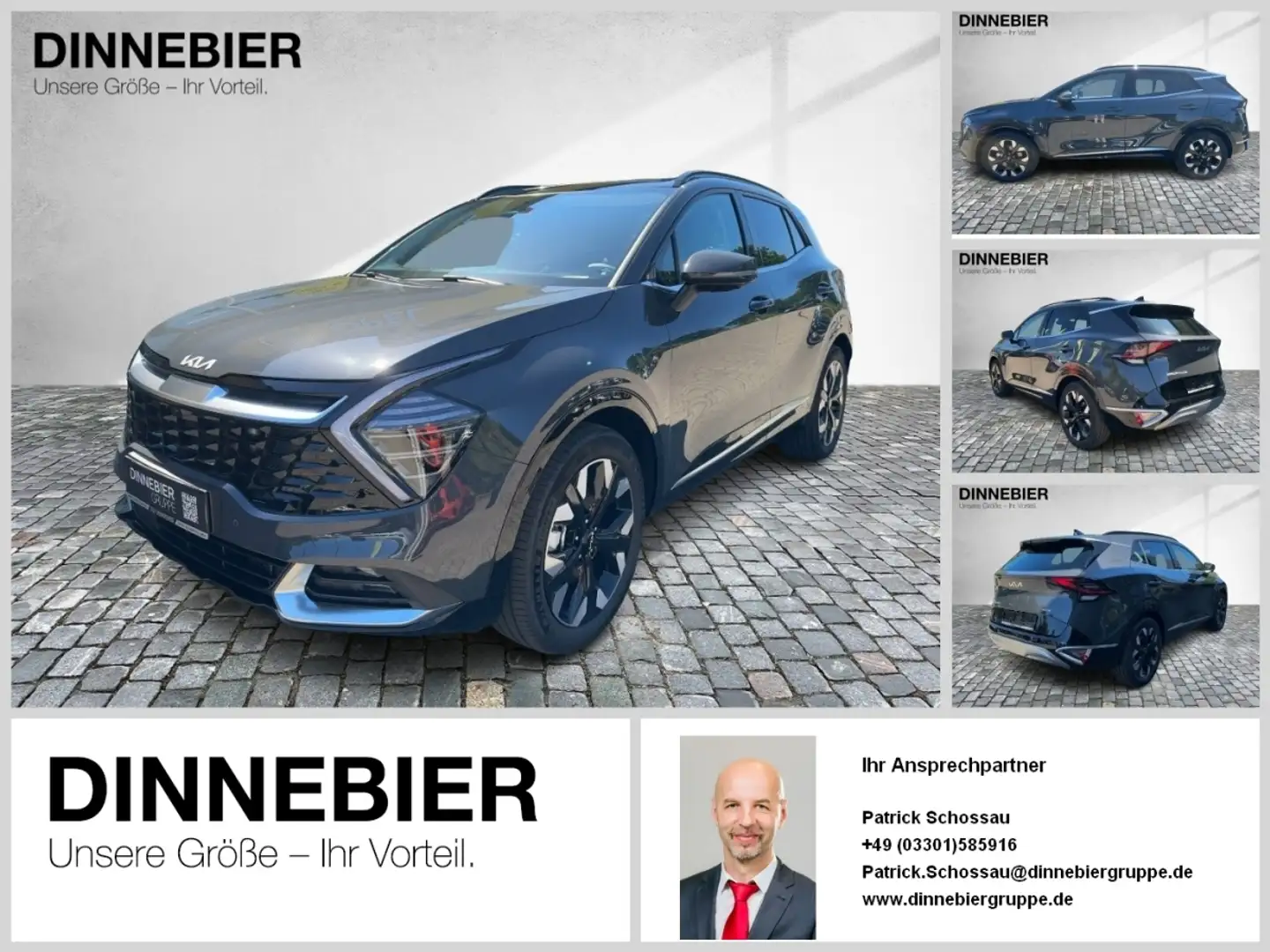 Kia Sportage Plug & Ride AWD+360°+Standheizung+AHK Grijs - 1