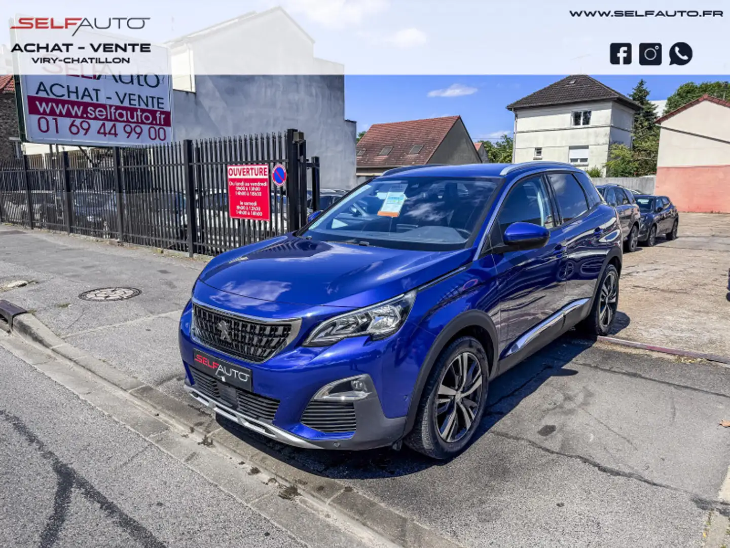 Peugeot 3008 1.6 BLUEHDI 120CH ALLURE S\u0026S Bleu - 1