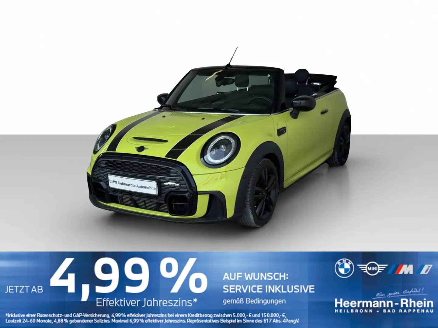 MINI Cooper S Cabrio Aut. JCW Aero Kit Navi.LED.Park Gelb - 2