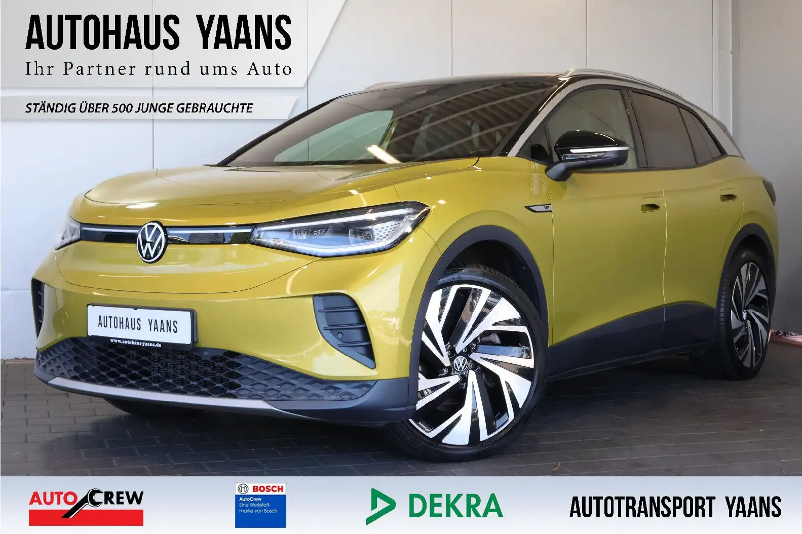 Volkswagen ID.4 Pro Perfor. 1st Max WÄRMEPUMPE+HUD+PANO+AHK Gelb - 1