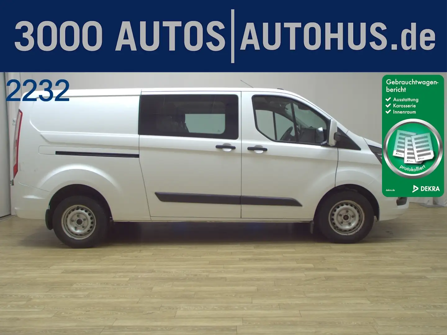 Ford Transit Custom 2.0 TDCi DoKa Navi AHK RFK Weiß - 1