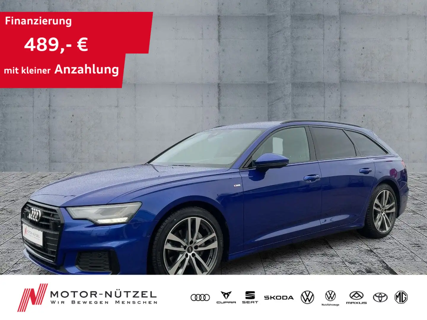 Audi A6 40 TDI 2xS-LINE LED+NAV+B&O+DVD+HuD+ACC Blau - 1