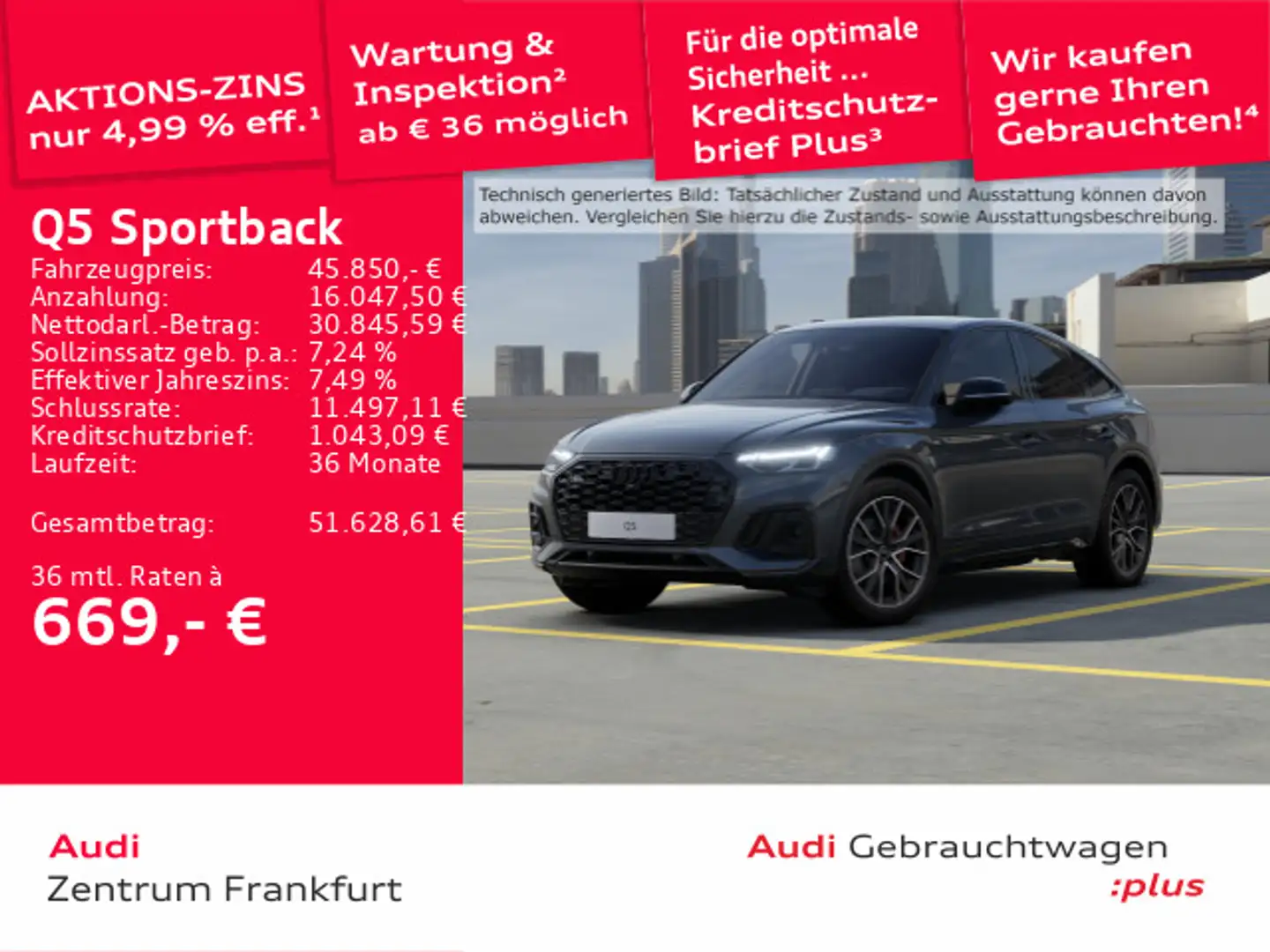 Audi Q5 40 TDI quattro S tronic S line Matr Grau - 1