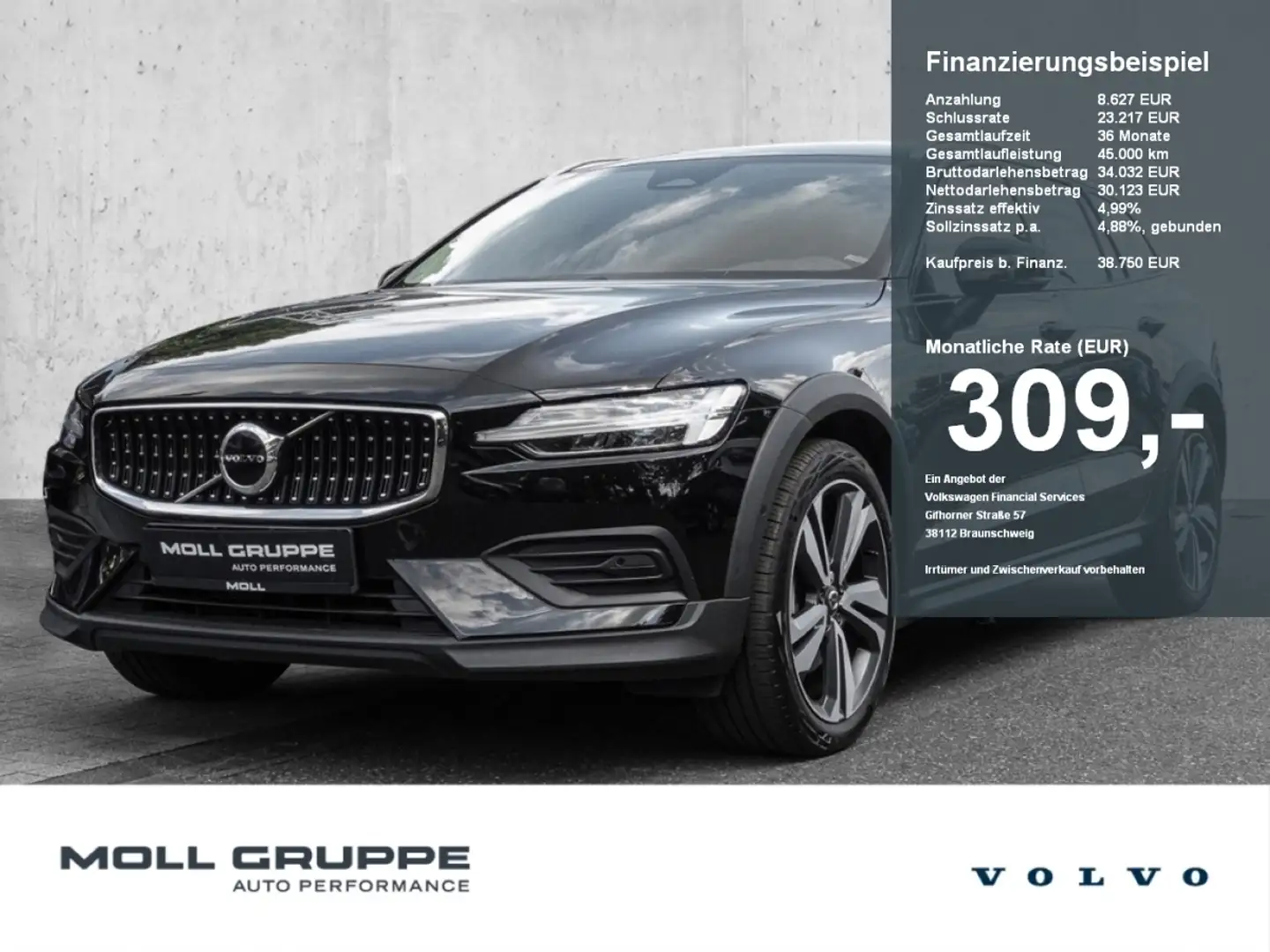 Volvo V60 Cross Country B4 AWD Plus ACC LED Schwarz - 1