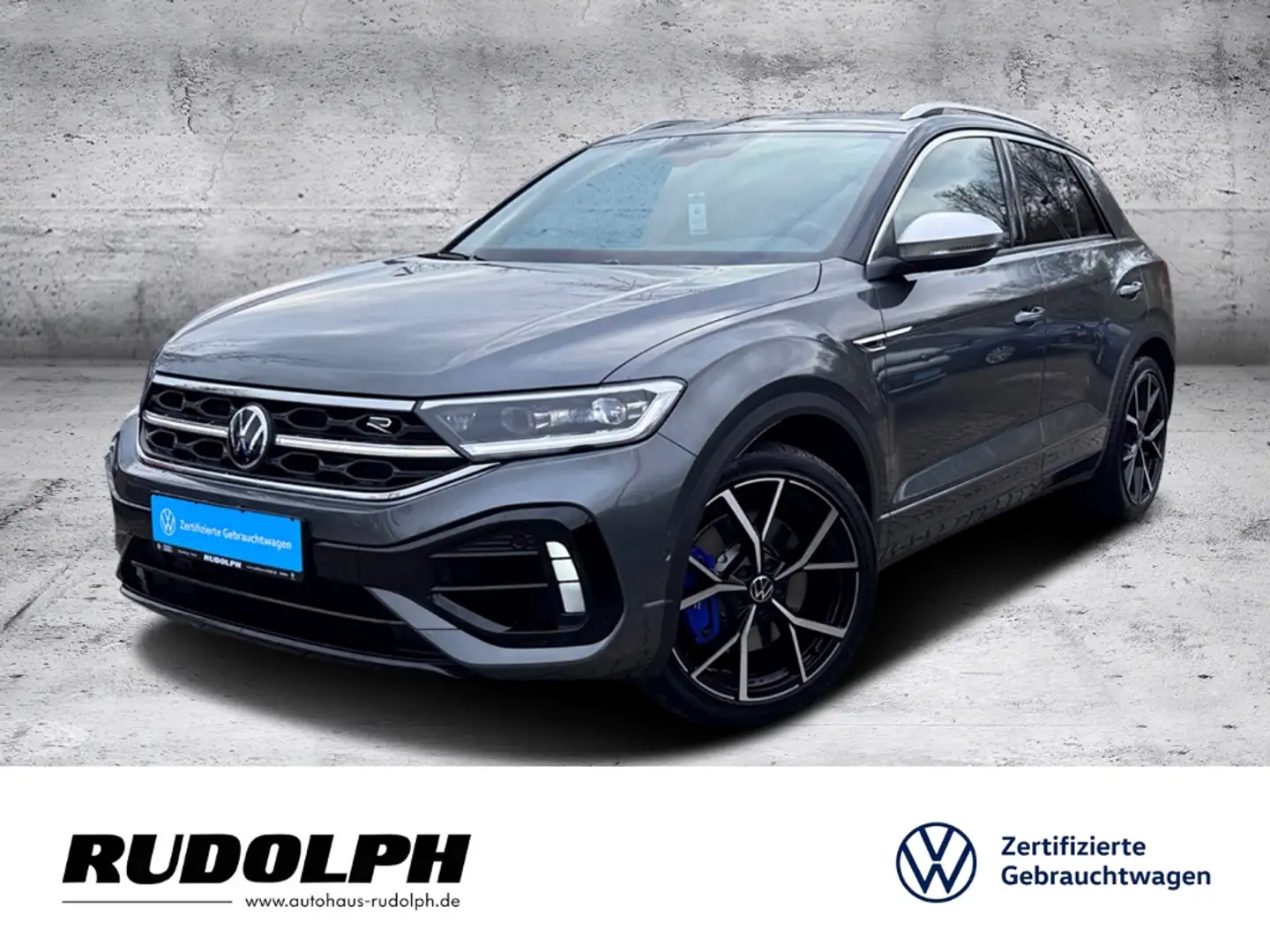 Volkswagen T-Roc R 2.0 TSI 4Motion DSG LED Navi BT SHZ PDC Fernlich Grau - 1