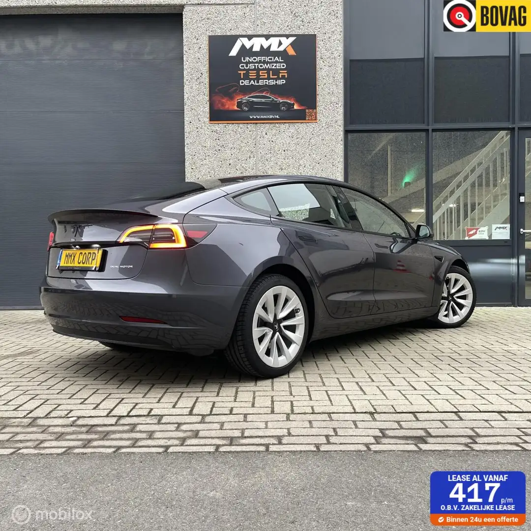 Tesla Model 3 Long Range AWD 78kWh GRIJS MMX PACK 19" VELGEN Gris - 1