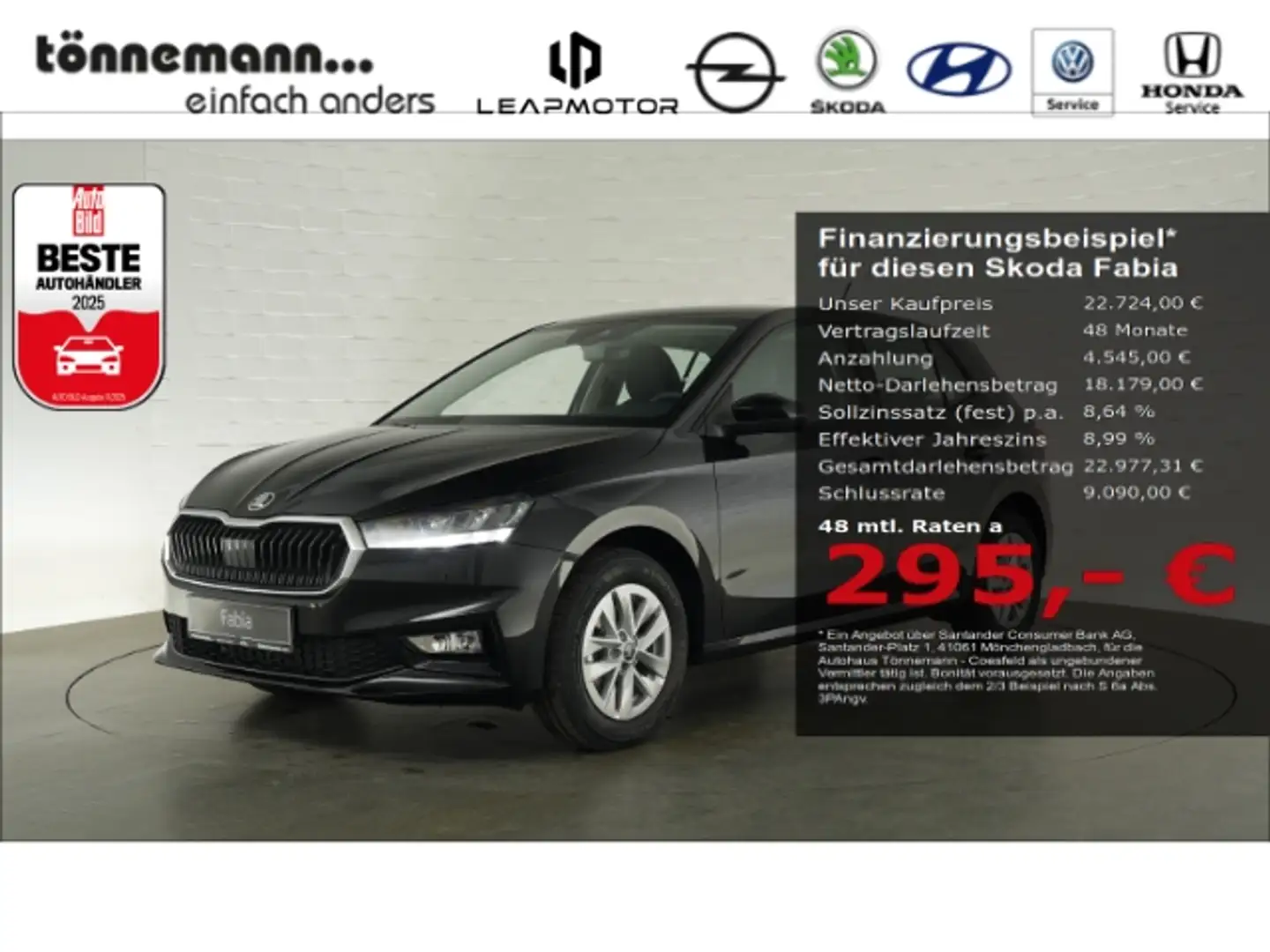 Skoda Fabia DRIVE PLUS TSI DSG+BLUETOOTH+SITZ-/LENKRADHEIZUNG+ Schwarz - 1