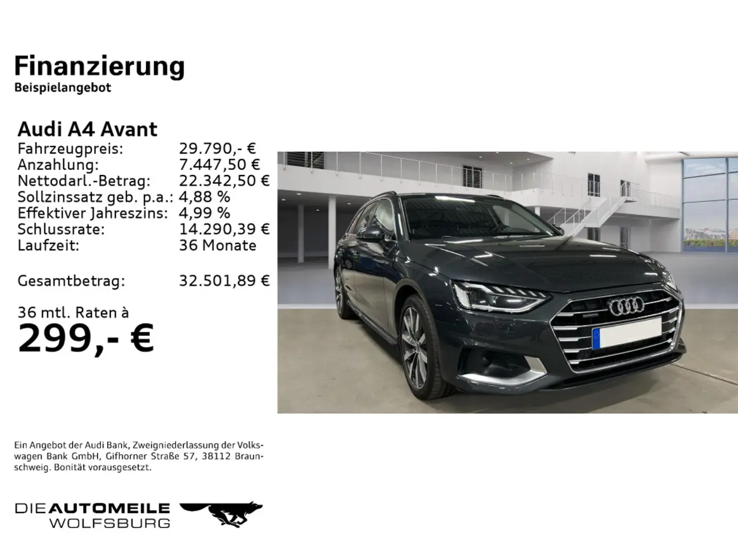 Audi A4 40 TDI quattro S tronic advanced STANDH Grau - 2