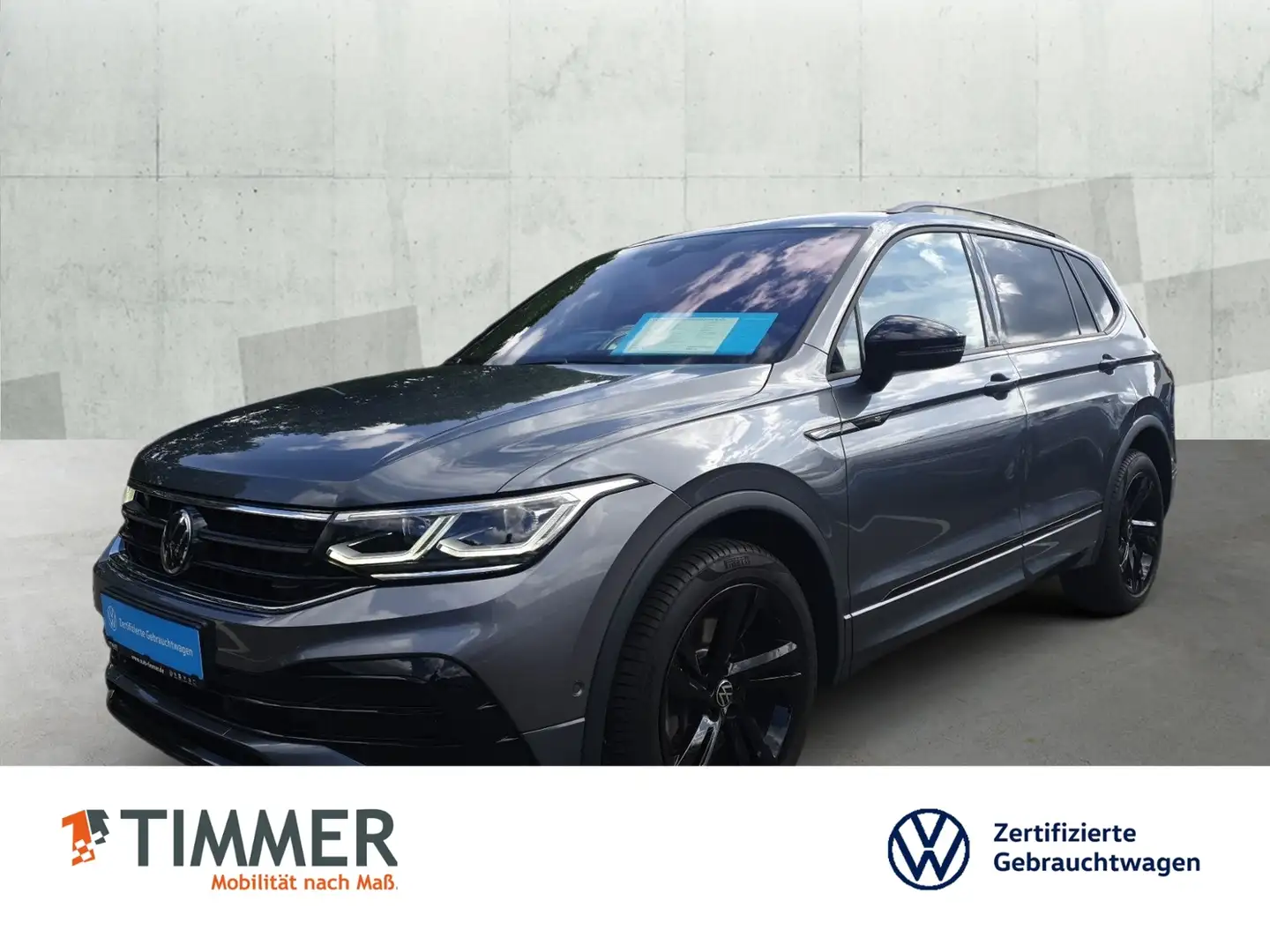 Volkswagen Tiguan Allspace 2.0 TDI DSG 4M R-LINE BLACK *7-Sitz *AHK *IQ.LIGH Grau - 1