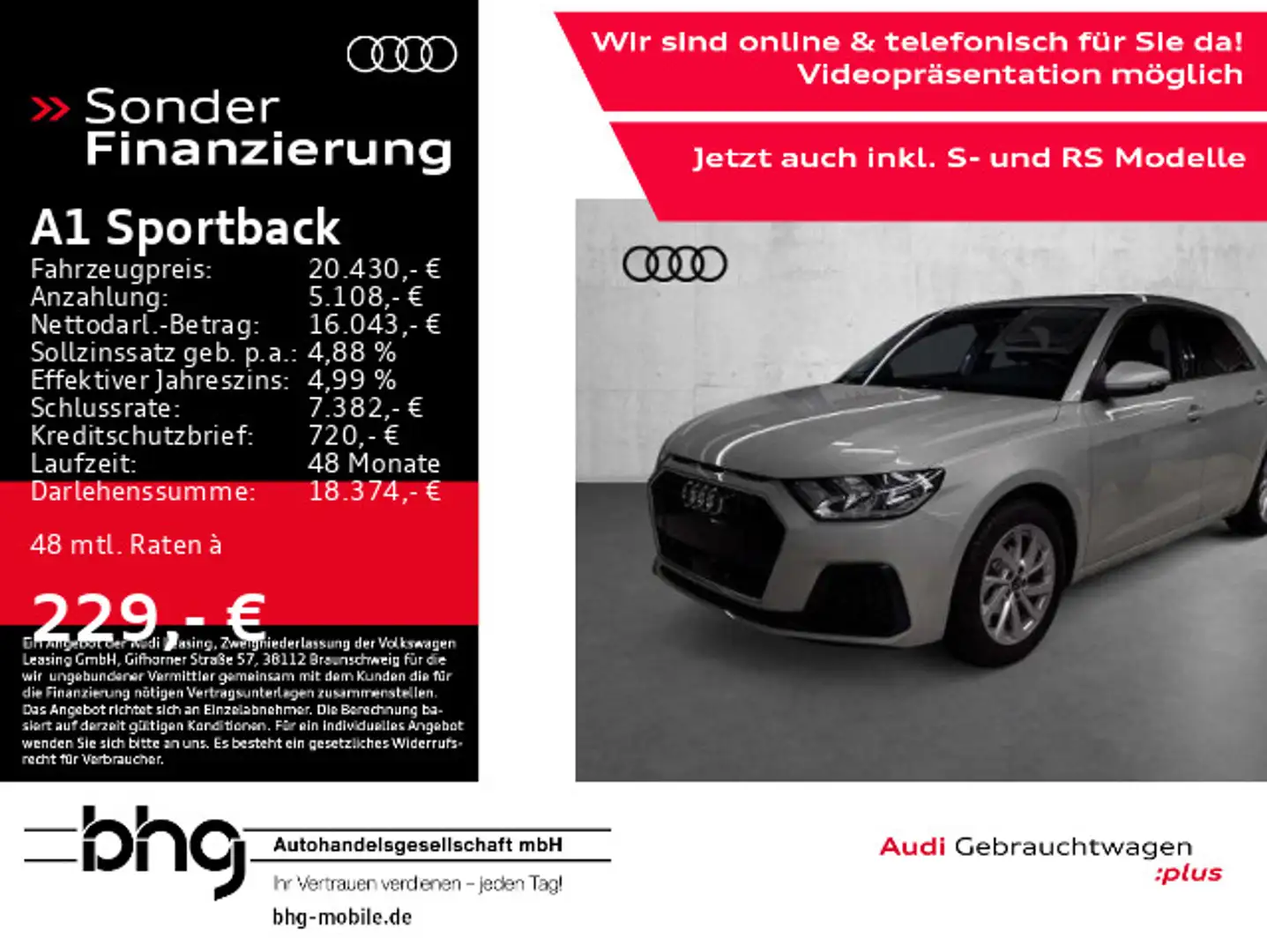 Audi A1 25 TFSI advanced Klimaautomatik MMi Silber - 1