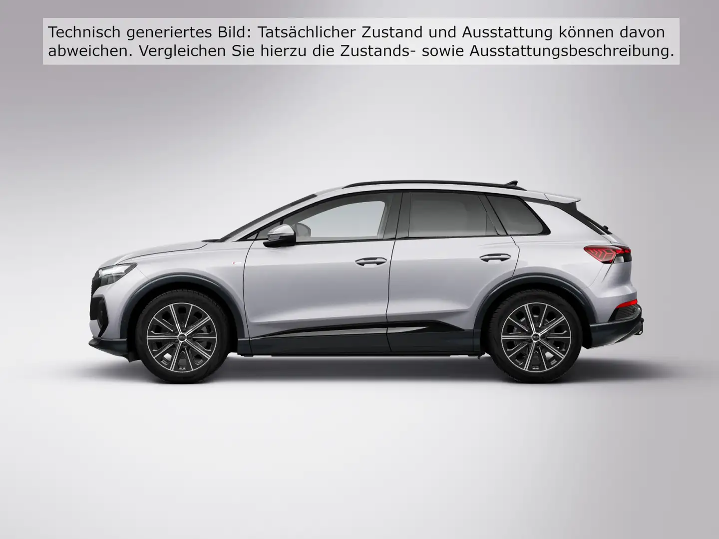Audi Q4 e-tron 45 S-LINE*NAVI-PLUS*LED*AHK*OPTIK-PAKE Zilver - 2