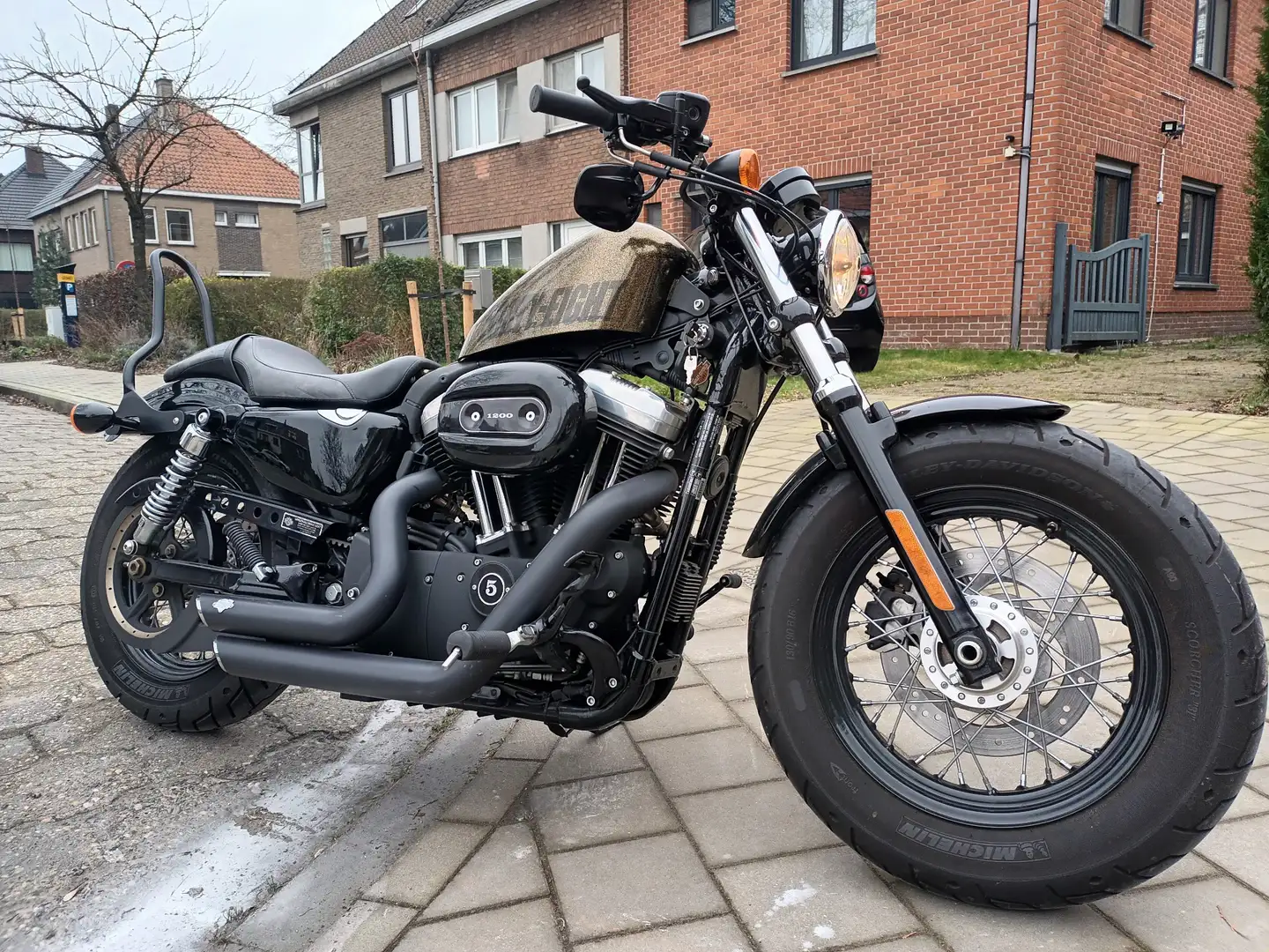 Harley-Davidson Sportster Forty Eight ACCESSOIRES: zoals op de foto + originele HD uitla Zöld - 1