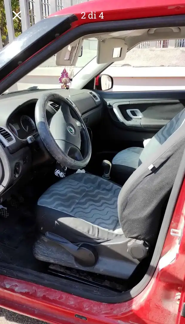 Skoda Fabia Fabia II 2007 Berlina 1.2 Style 70cv Rosso - 2