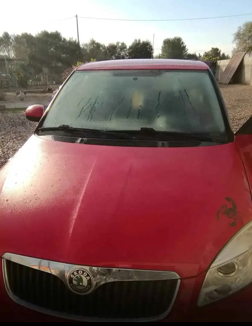 Skoda Fabia Fabia II 2007 Berlina 1.2 Style 70cv Rosso - 1