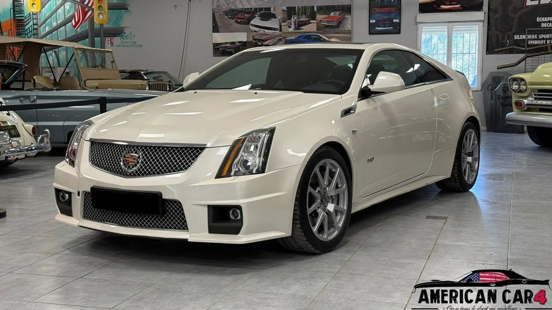 Cadillac CTS V - V8 6.2 560 CH - PREMIÈRE MAIN Weiß - 1