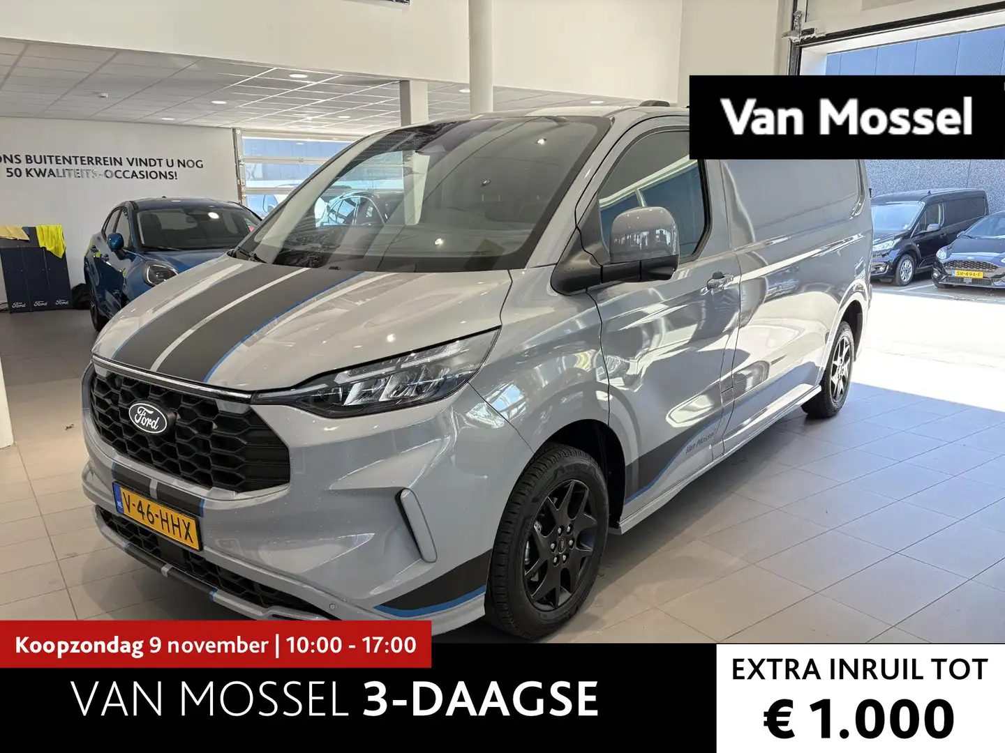 Ford Transit Custom 300 2.0 TDCI L2H1 Sport | B&O | ADAPTIVE CRUISE | Gris - 1