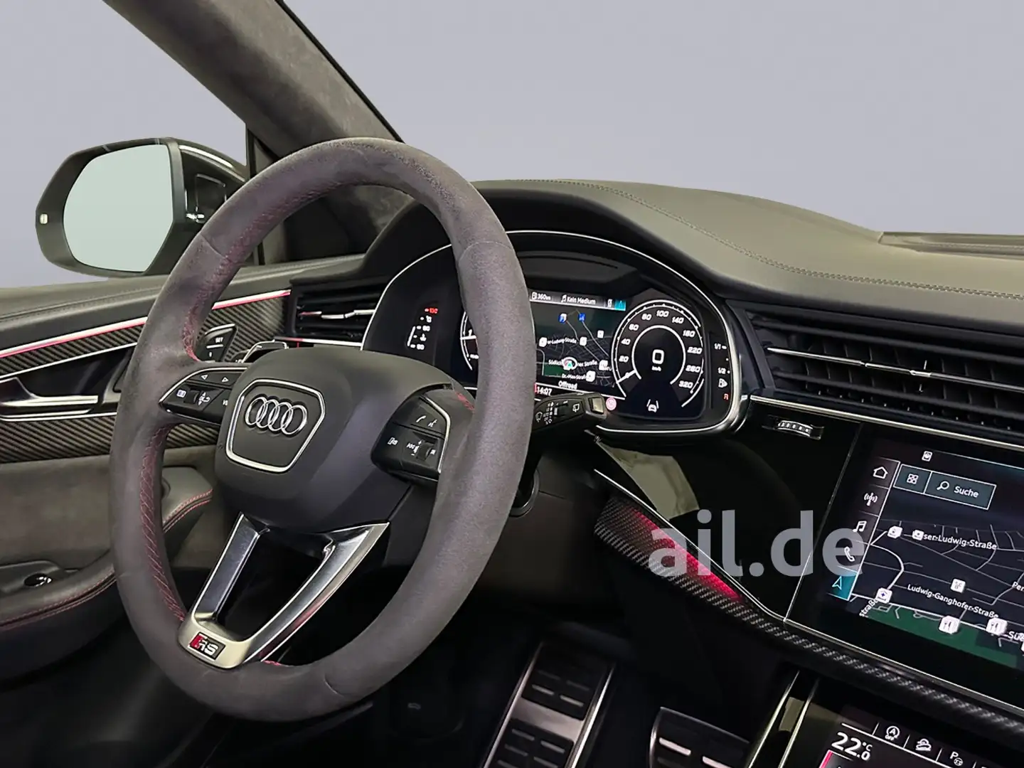 Audi RS Q8 4.0 quattro TFSI Carbon HUD Pano STH LED Weiß - 2