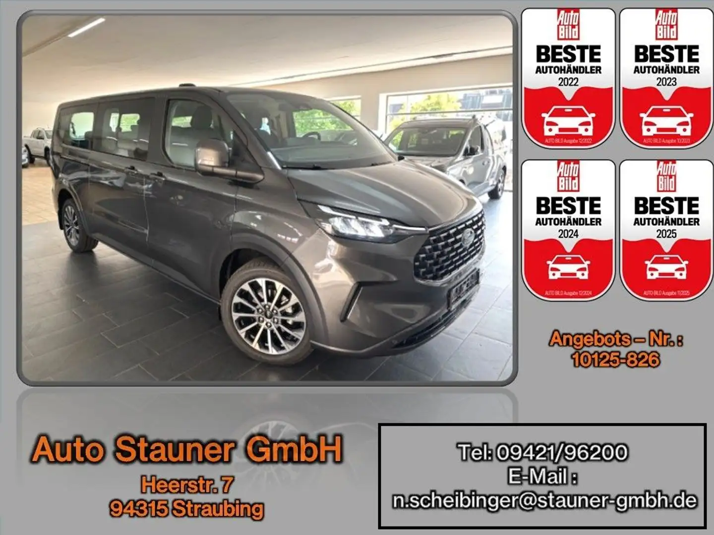 Ford Tourneo Custom Bus 320 L2 Tourneo Titanium/ACC/ Grau - 1