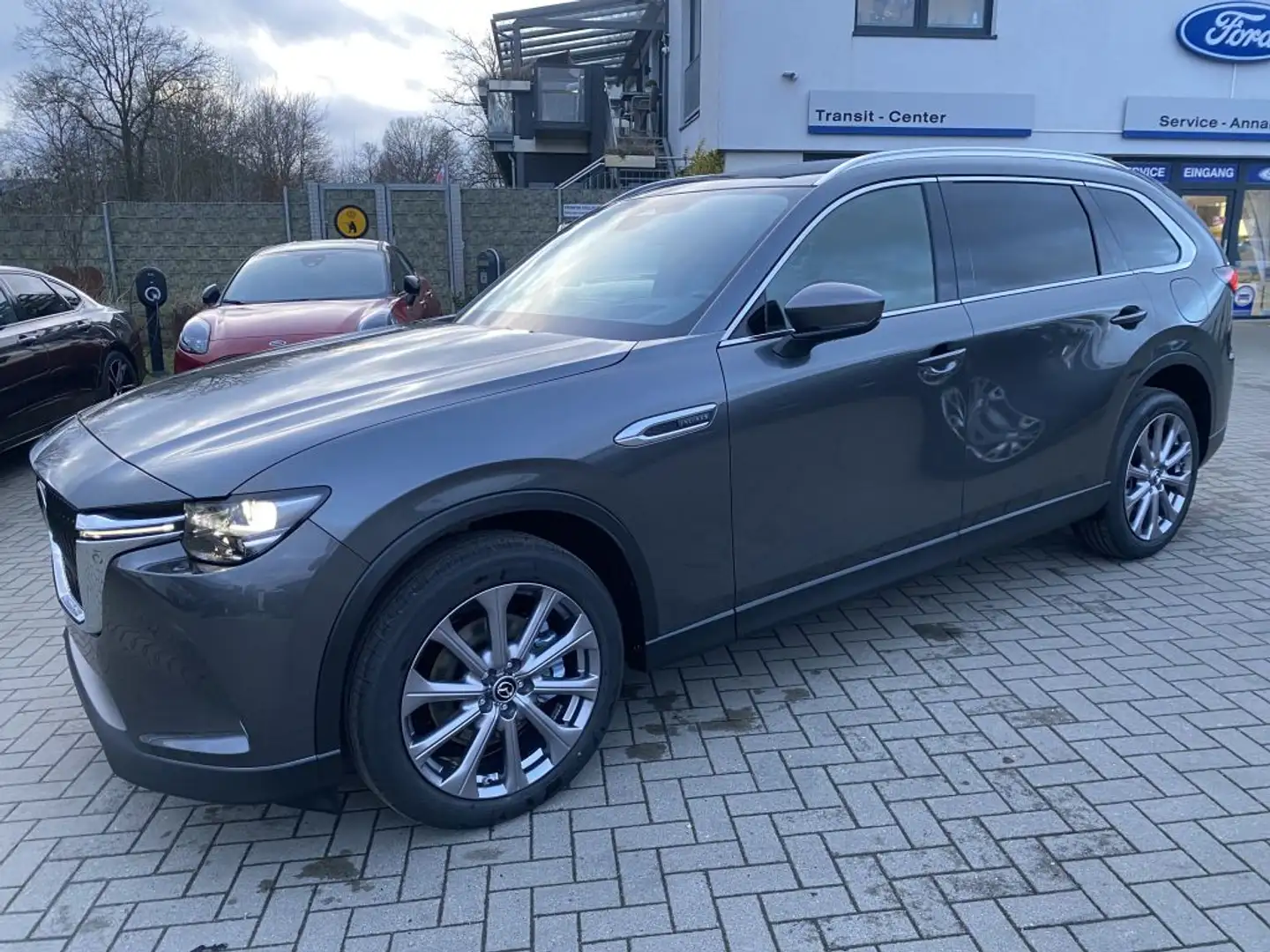 Mazda CX-80 e-SKYACTIV-D 254 M HYBRID AWD EXCLUSIVE-LINE Šedá - 1