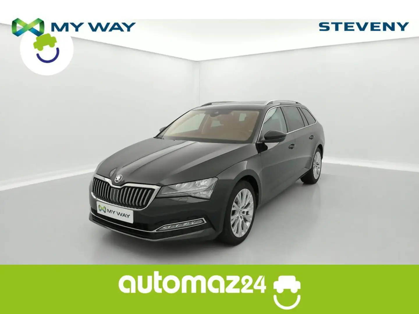 Skoda Superb STYLE 2.0TDI 150cv DSG * GPS * CUIR * ATT REM * Noir - 1
