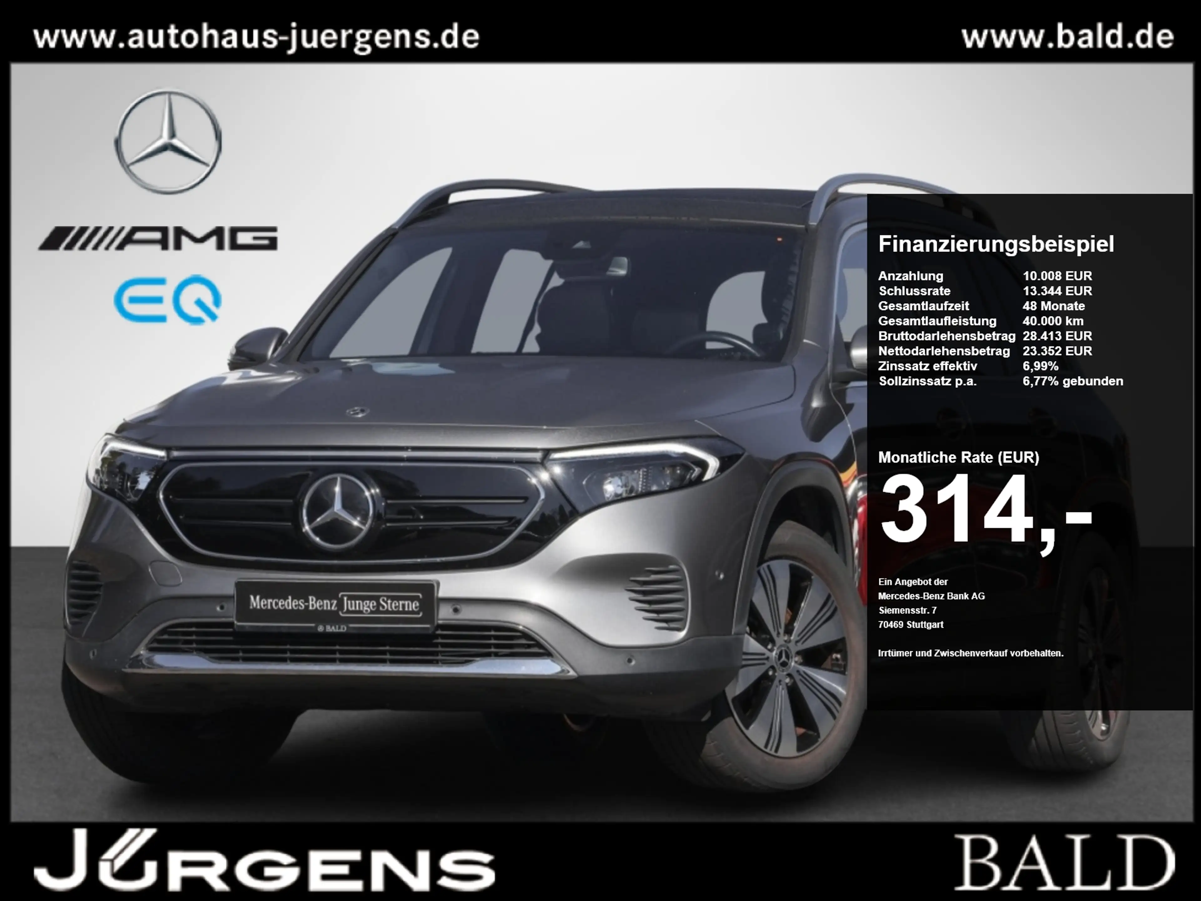 Mercedes-Benz EQB 300 4M Progressive/Pano/Ambiente/Totw/Cam/18