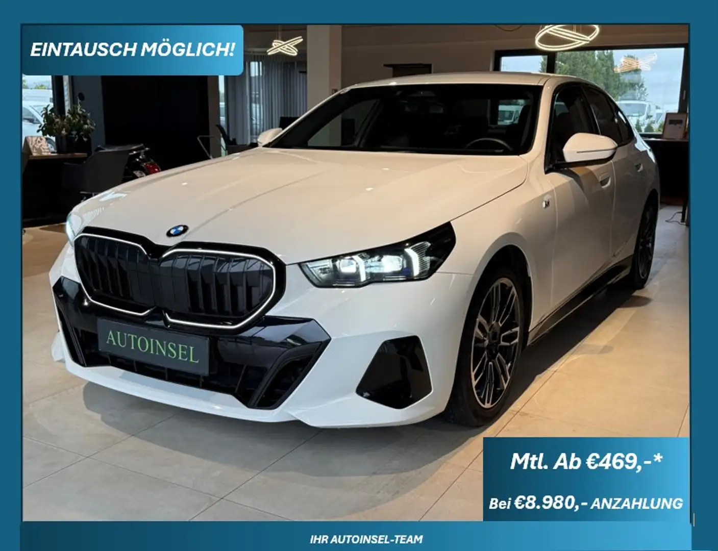 BMW 520 520 d M Sport Weiß - 1